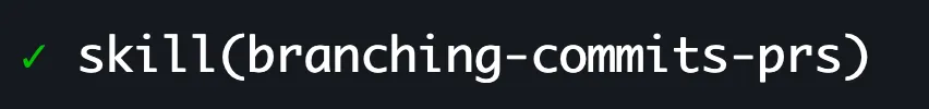 Screenshot of the agent skill being called by Copilot CLI
