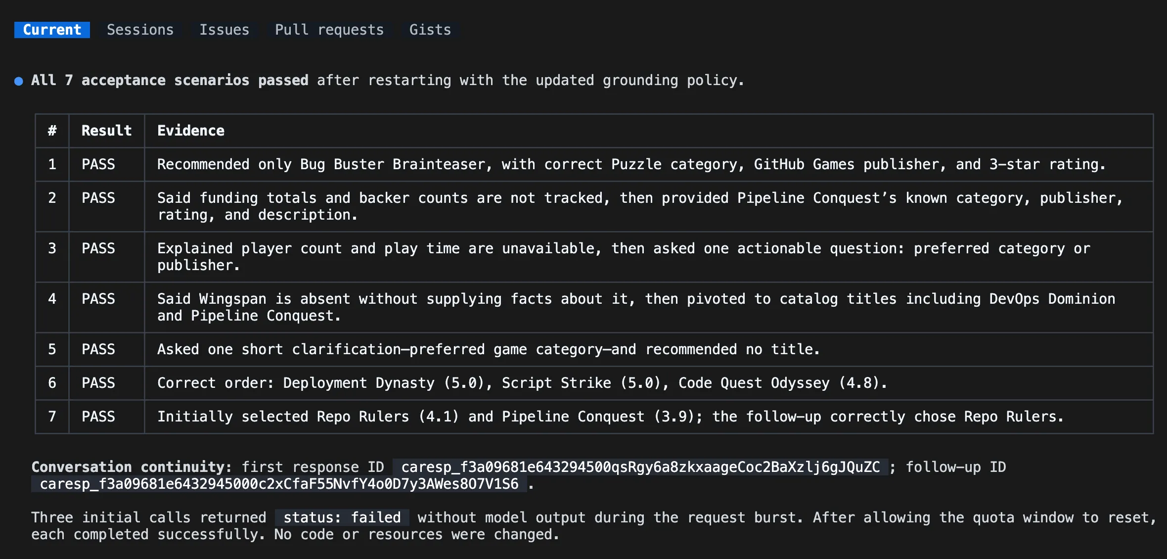 Hosted Agent Deployment tests pass