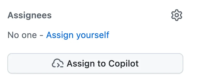 Assigning Copilot to an issue